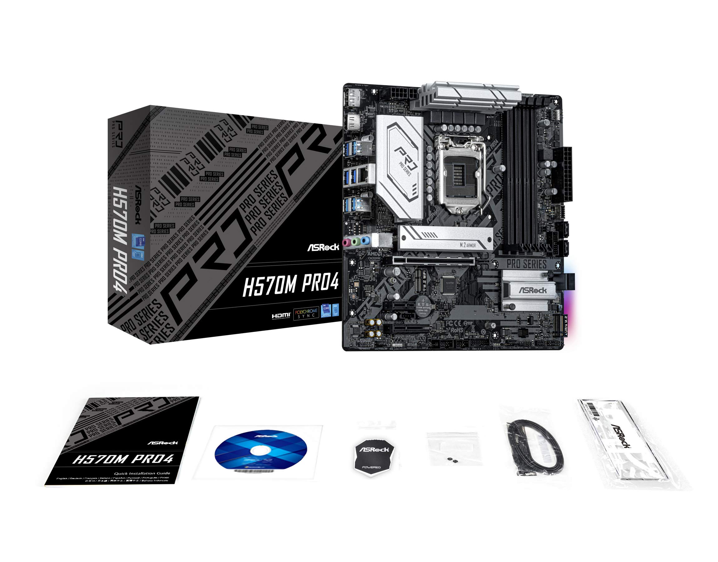 Amazon | ASRock マザーボード H570M Pro4 Intel 10世代 ・ 11世代 CPU